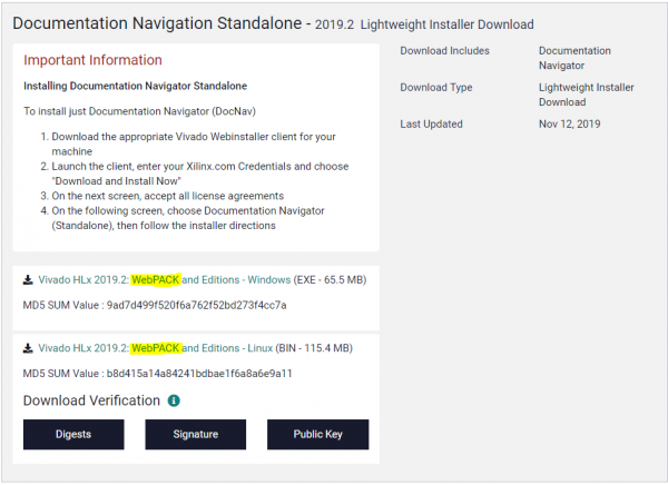 Xilinx visual data 7